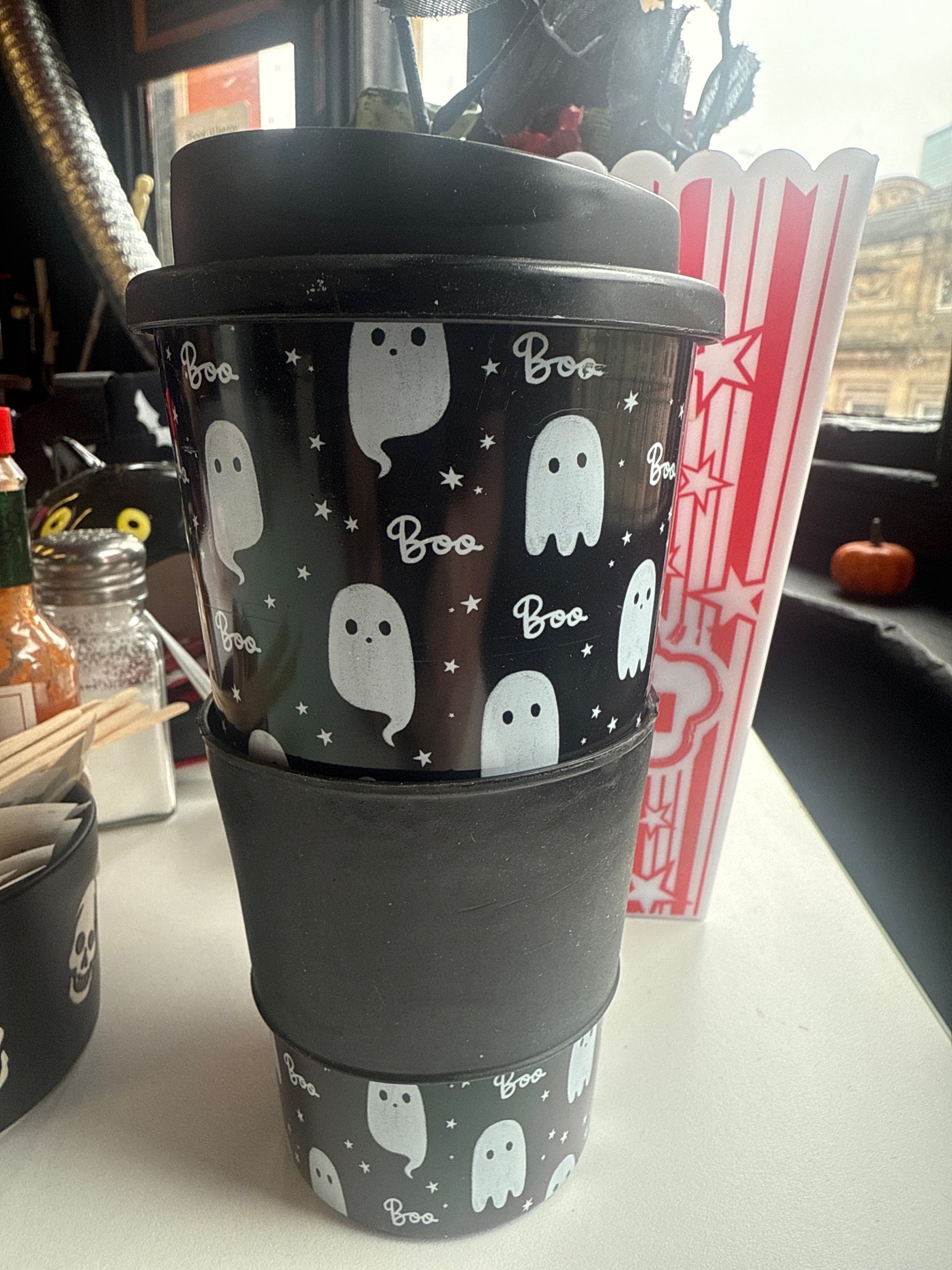 Spooky Ghost Travel Mug