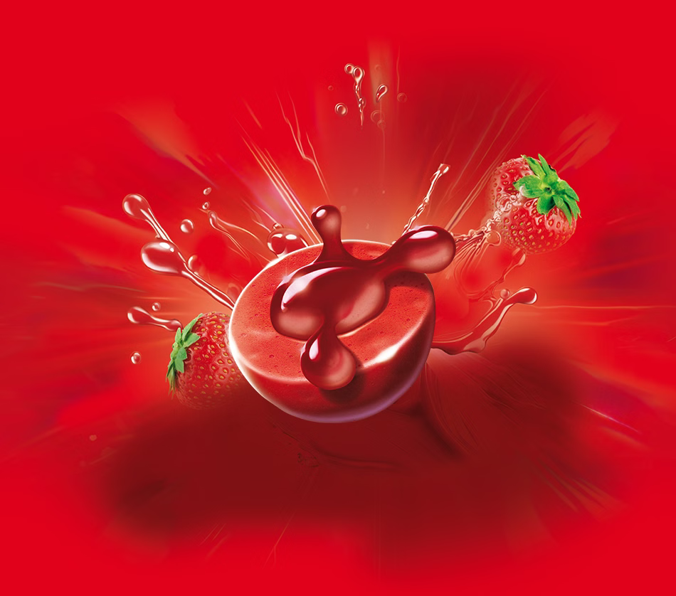 Trolli Sour Strawberry Flavour Bomb Gummi