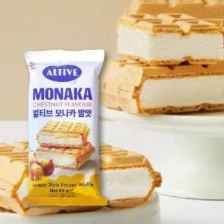 Altive Monaka Creamy Chestnut Waffle Ice Cream Sandwich