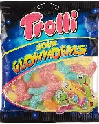 Trolli Sour Glow Worms 100g